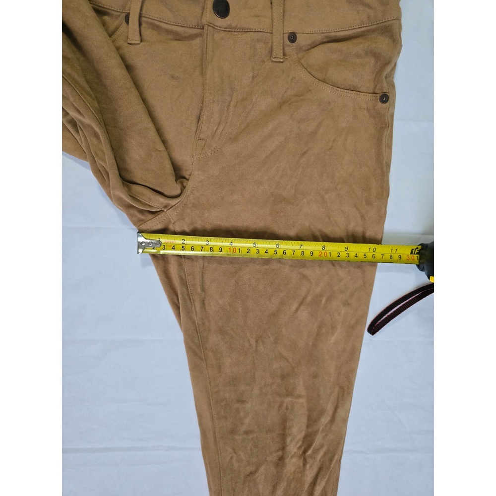 Mossimo Denim Faux Suede Skinny Pants Camel Tan Super Stretch Size 10/30 - Picture 7 of 16